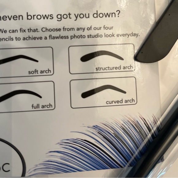 Lash Applicator Tweezer Eyebrow Stencils Angel Eyeliner Brush - Picture 4 of 5